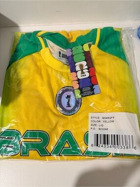 FIFA Men's Brazil Jersey Size Large